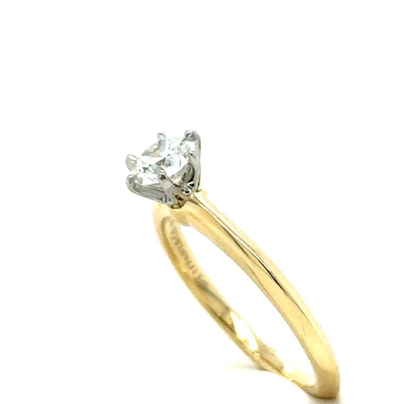 Tiffany & Co Yellow Gold .5ct Diamond Ring - Picture 8 of 15